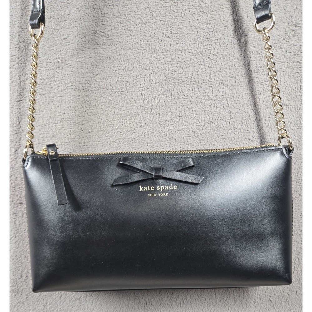 Kate Spade New York Sawyer Street Declan Black Leather Crossbody Bag - Picture 3 of 13